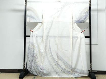 平和屋着物＊夏物　訪問着　絽　舞花文　正絹　逸品　CABJ1064th