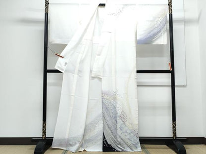 平和屋着物＊夏物　訪問着　絽　舞花文　正絹　逸品　CABJ1064th