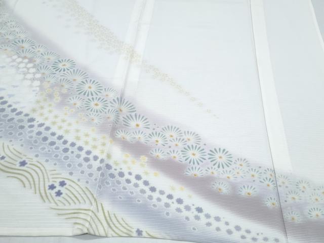 平和屋着物＊夏物　訪問着　絽　舞花文　正絹　逸品　CABJ1064th
