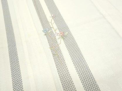 平和屋着物＊夏物　訪問着　刺繍　絽　草花文　正絹　逸品　CABJ1069th