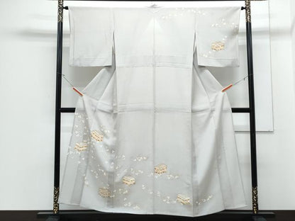 平和屋着物＊夏物　銀座きしや　訪問着　絽縮緬　文箱花文　金彩　正絹　逸品　CABJ1071th