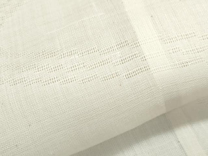 平和屋着物＊夏物　長襦袢　流水花紋紗　象牙色　麻　逸品　CABJ1072th
