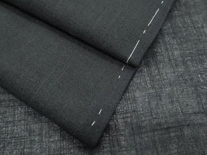 平和屋着物＊夏物　紗紬　暗黒色　正絹　逸品　CABJ1073th
