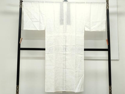 平和屋着物＊夏物　男性　長襦袢　絽　象牙色　麻　逸品　CABJ1074th