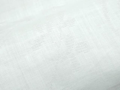 平和屋着物＊夏物　長襦袢　流水花紋紗　象牙色　麻　逸品　CABJ1076th