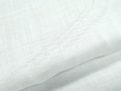 平和屋着物＊夏物　長襦袢　流水花紋紗　象牙色　麻　逸品　CABJ1076th