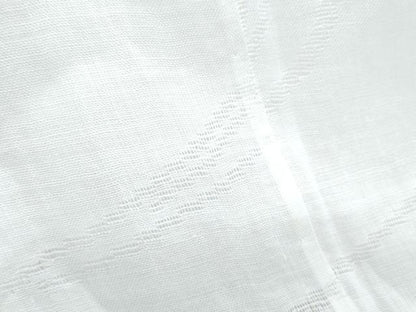 平和屋着物＊夏物　長襦袢　流水花紋紗　象牙色　麻　逸品　CABJ1076th