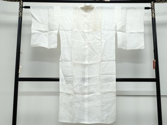 平和屋着物＊夏物　長襦袢　流水紋紗　象牙色　麻　逸品　CABJ1080th