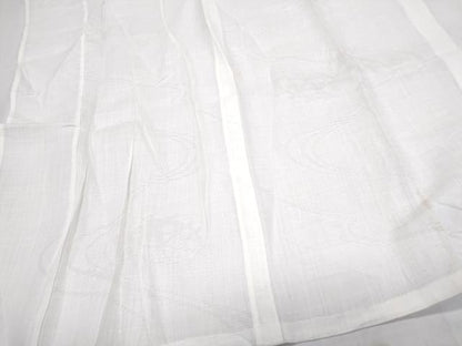 平和屋着物＊夏物　長襦袢　流水紋紗　象牙色　麻　逸品　CABJ1080th
