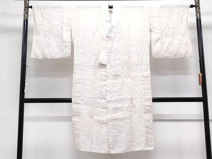 平和屋着物＊夏物　長襦袢　洗柿色　麻　逸品　CABJ1081th