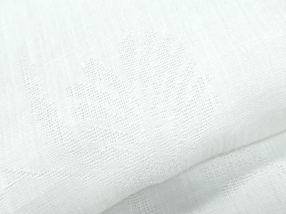 平和屋着物＊夏物　長襦袢　草花紋紗　象牙色　麻　逸品　CABJ1082th