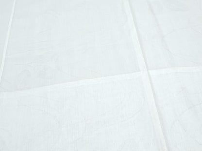 平和屋着物＊夏物　長襦袢　流水草葉紋紗　象牙色　洗える着物　CABJ1083th