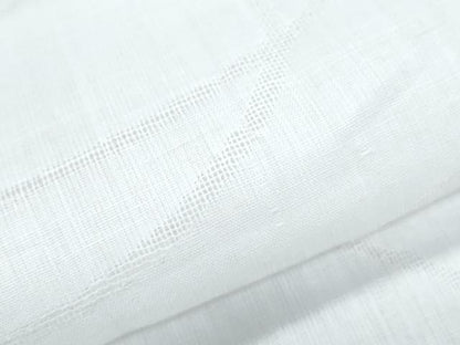 平和屋着物＊夏物　長襦袢　流水草葉紋紗　象牙色　洗える着物　CABJ1083th