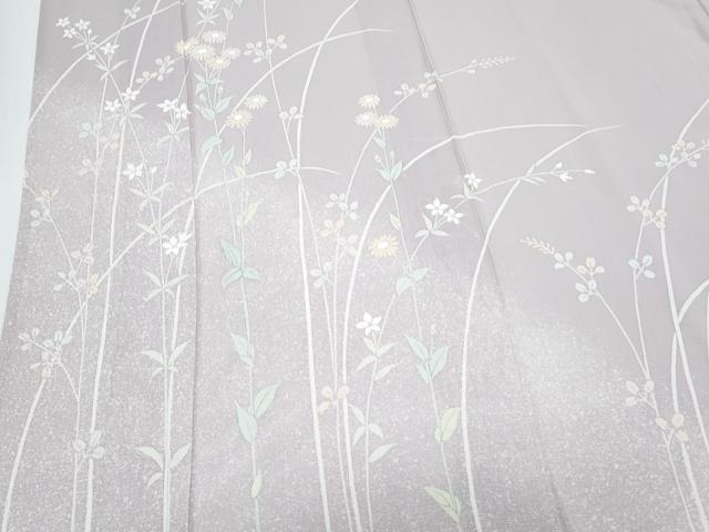 平和屋着物＊夏物　訪問着　絽　草花文　正絹　逸品　CABJ1084th
