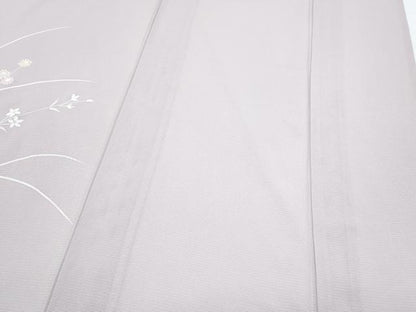 平和屋着物＊夏物　訪問着　絽　草花文　正絹　逸品　CABJ1084th