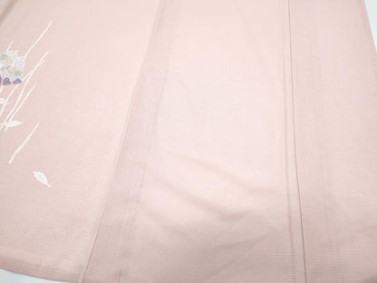 平和屋着物＊夏物　訪問着　絽　草花文　正絹　逸品　CABJ1089th