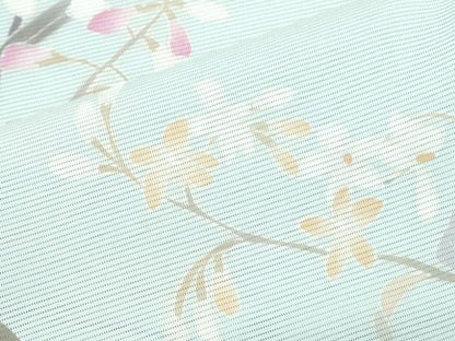 平和屋着物＊夏物　本加賀友禅作家　南克治　訪問着　絽　草花文　正絹　逸品　CABJ1090th