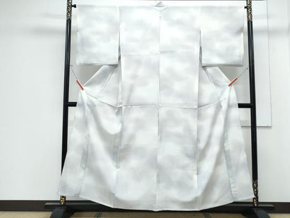 平和屋着物＊夏物　小紋　絽　霞文　暈し染め　正絹　逸品　CABJ1092th