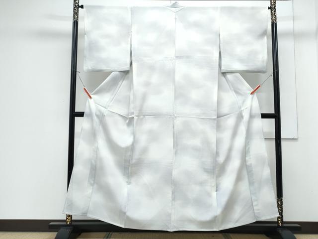 平和屋着物＊夏物　小紋　絽　霞文　暈し染め　正絹　逸品　CABJ1092th