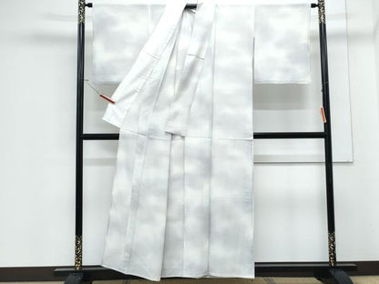 平和屋着物＊夏物　小紋　絽　霞文　暈し染め　正絹　逸品　CABJ1092th
