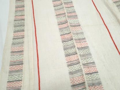 平和屋着物＊夏物　本場小千谷ちぢみ　吉祥間道　麻　逸品　CABJ1093th