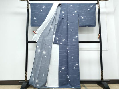 平和屋着物＊夏物　小紋　絽　辻が花　正絹　逸品　CABJ1097th