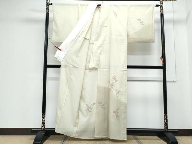 平和屋着物＊夏物　中国三大刺繍　スワトウ相良刺繍　総刺繍　訪問着　絽　草花文　暈し染め　正絹　逸品　CABJ1098th