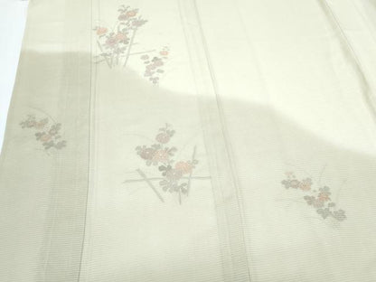 平和屋着物＊夏物　中国三大刺繍　スワトウ相良刺繍　総刺繍　訪問着　絽　草花文　暈し染め　正絹　逸品　CABJ1098th