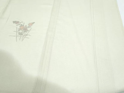平和屋着物＊夏物　中国三大刺繍　スワトウ相良刺繍　総刺繍　訪問着　絽　草花文　暈し染め　正絹　逸品　CABJ1098th