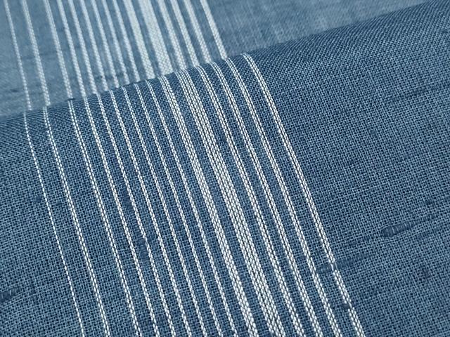 平和屋着物＊夏物　紗紬　縞　正絹　逸品　CABJ1099th