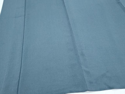 平和屋着物＊本加賀友禅作家　白坂幸蔵　夏物　色無地　絽縮緬　藍色　正絹　逸品　CABJ1104th