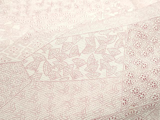 平和屋着物＊夏物　江戸小紋　絽　切嵌吉祥文　正絹　逸品　CABJ1106th