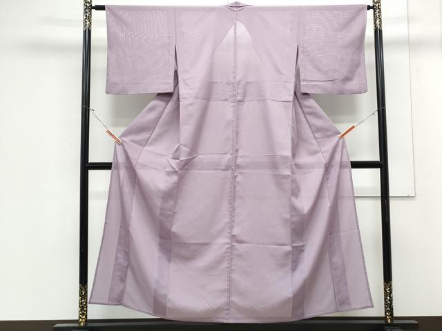 平和屋着物＊夏物　色無地　絽　紅藤色　洗える着物　CABJ1109th