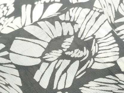 平和屋着物＊夏物　小紋　絽　型染め　舞花文　正絹　逸品　CABJ1114th