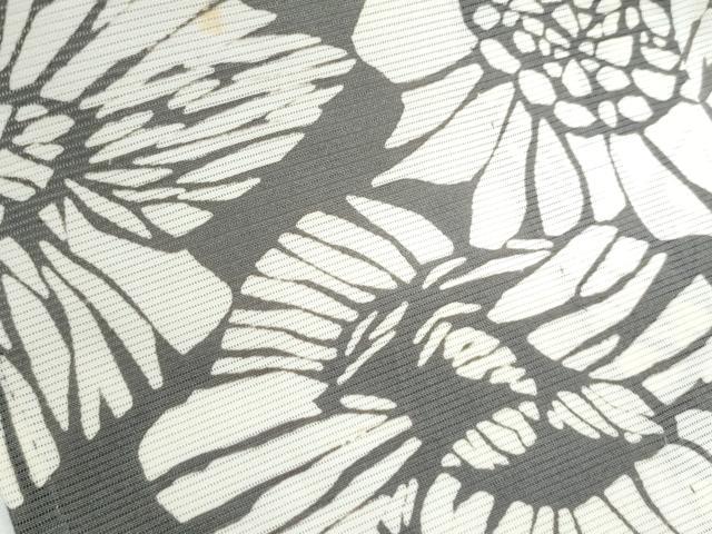 平和屋着物＊夏物　小紋　絽　型染め　舞花文　正絹　逸品　CABJ1114th