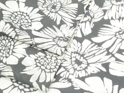 平和屋着物＊夏物　小紋　絽　型染め　舞花文　正絹　逸品　CABJ1114th