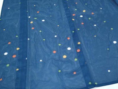 平和屋着物＊夏物　小紋　絽　あられ　洗える着物　CABJ1115th