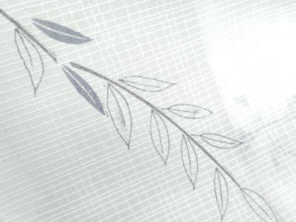 平和屋着物＊夏物　小紋　紅梅織　草花文　洗える着物　CABJ1135th