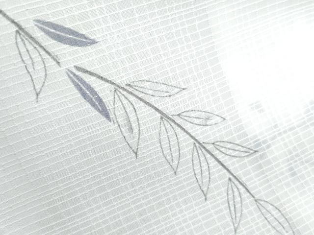 平和屋着物＊夏物　小紋　紅梅織　草花文　洗える着物　CABJ1135th