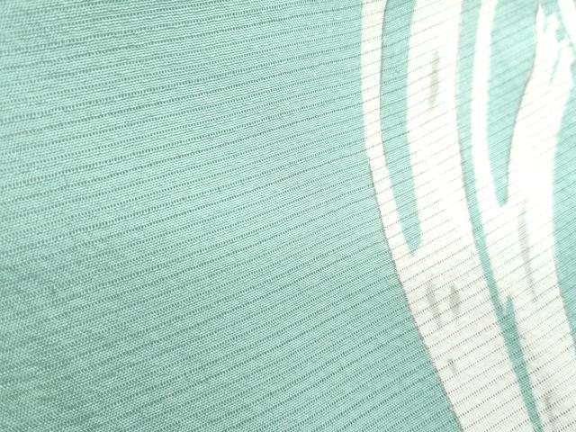 平和屋着物＊夏物　訪問着　絽　草花文　銀彩　正絹　逸品　CABJ1137th