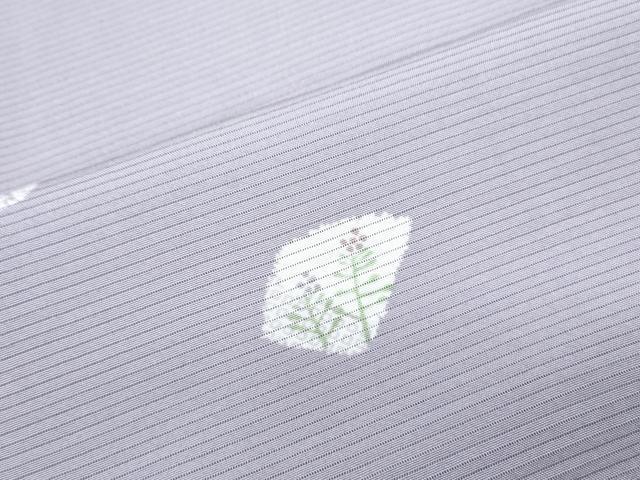 平和屋着物＊夏物　小紋　絽　破れ色紙花文　正絹　逸品　CABJ1139th