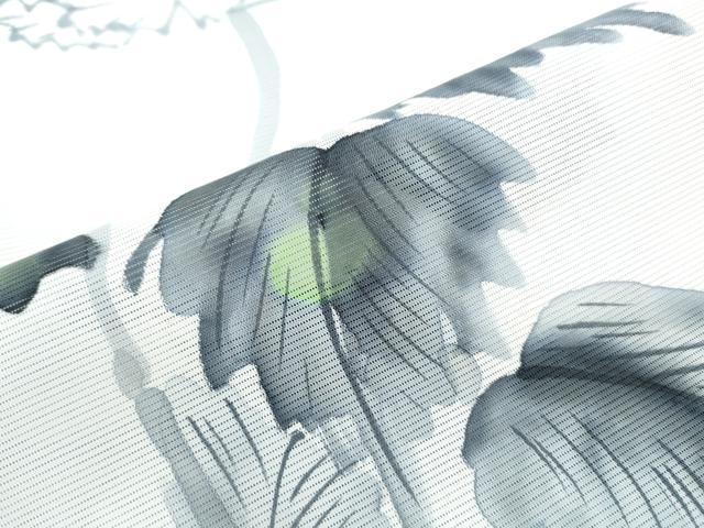 平和屋着物＊夏物　訪問着　絽　手描き　花蝶文　正絹　逸品　CABJ1145th