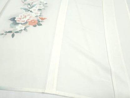 平和屋着物＊夏物　訪問着　絽　友禅　草花文　暈し染め　正絹　逸品　CABJ1151th