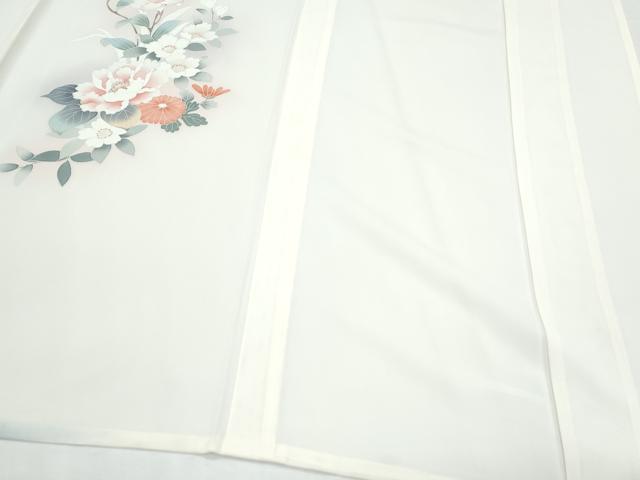 平和屋着物＊夏物　訪問着　絽　友禅　草花文　暈し染め　正絹　逸品　CABJ1151th