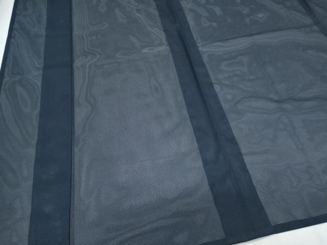 平和屋着物＊夏物　色無地　絽　濡羽色　洗える着物　CABJ1157th