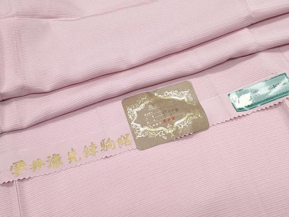 平和屋着物＊夏物　色無地　雲井染先練駒絽　虹色　反端付き　正絹　逸品　未使用　CABJ1159th