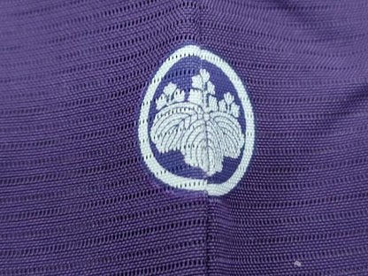 平和屋着物＊夏物　色無地　駒絽　葡萄色　さが美扱い　反端付き　正絹　逸品　CABJ1162th