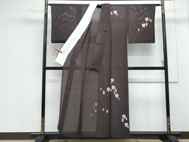 平和屋着物＊夏物　訪問着　絽　陶器花文　正絹　逸品　CABJ1166th
