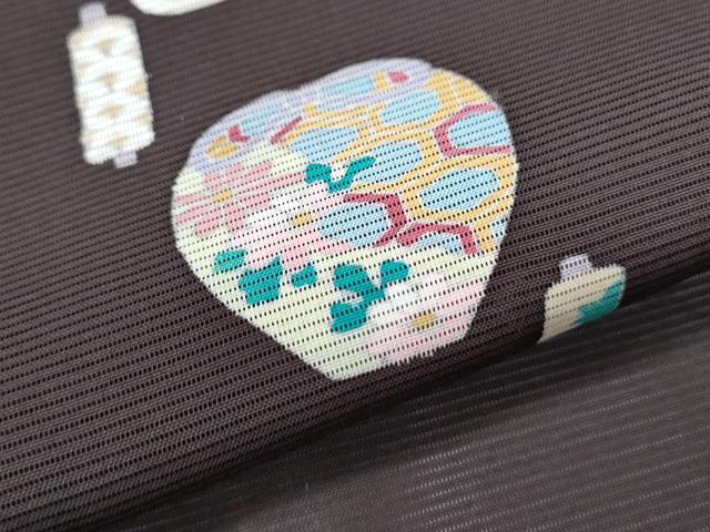 平和屋着物＊夏物　訪問着　絽　陶器花文　正絹　逸品　CABJ1166th