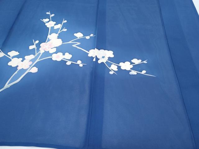平和屋着物＊夏物　訪問着　絽　御所車花文　暈し染め　銀彩　正絹　逸品　CABJ1172th